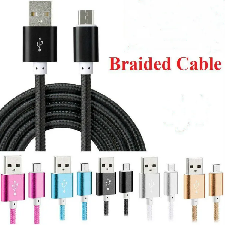 Braided Micro USB Cable Aluminum