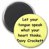 davy crockett quote fridge magnet