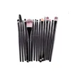 15pcs high quality private label cosmetics cute makeup brush set professional markup brush set logo