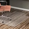Rectangular or Lipped Shape Vinyl Smooth Back Hard Floor Chair Floor Mat
