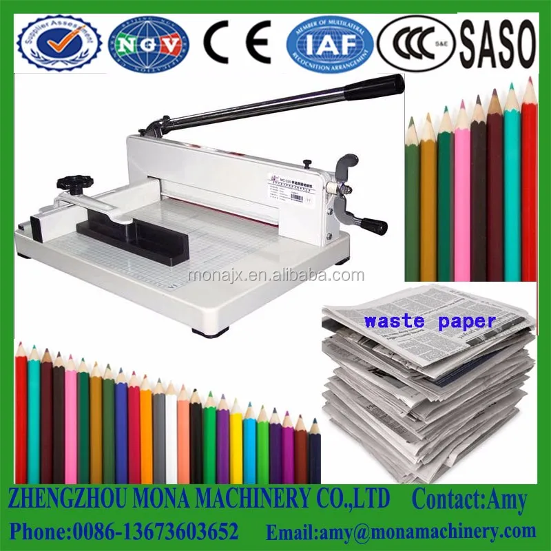 Lead Paper Pencil Rolling Machine Recycled Waste Paper Pencil Making
