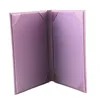Hot sale Two fold Restaurant Menu Covers PU Menu covers for hotel