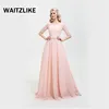 Stock available long bridesmaid custom dresses ,guangzhou alibaba pink bridesmaid dress