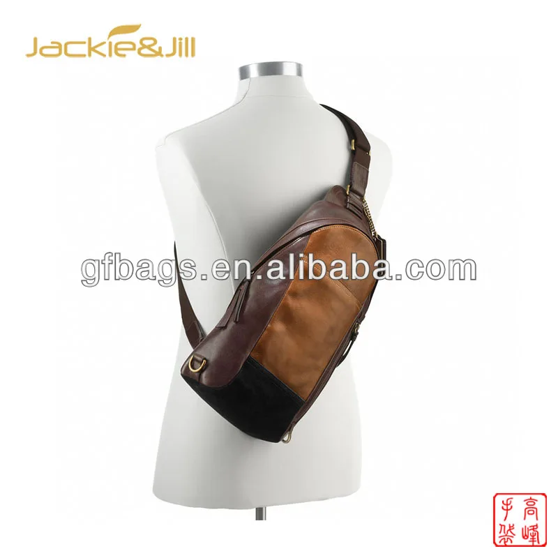 Best Selling China wholesale man Shoulder bag Genuine Leather mini men sling bag vintage designer brand cross body bag