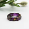 Fashion resin and acrylic lucite rings with gold, epoxy resin finger ring and jewelry pendant