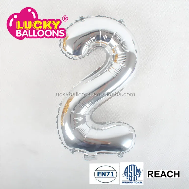where to buy silver number balloons