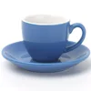 Logo Decal Artwork Design Custom Printed Espresso Ceramic Porcelain Coffee Cups Saucers Sets