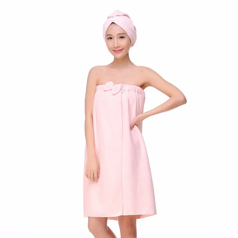 Eco Friendly Bathroom Women Bath Towel Wearable Super Shower Wrap ...