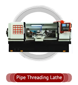 Double chuck big bore pipe thread lathe QK1319 horizontal CNC lathe