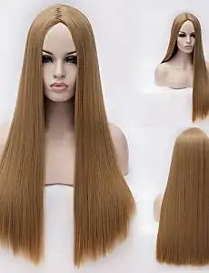Wigs have an attractive convenience fashion European And American High-Temperature Silk Long Straight Hair wig Fashion Girl Necessary