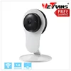 Wireless IP Camera 1.0MP 2-way Voice Talk Support 128GB TF Card Pan/Tilt IP Camera With 8 Zone 64 wireless alarm sensor TIM104