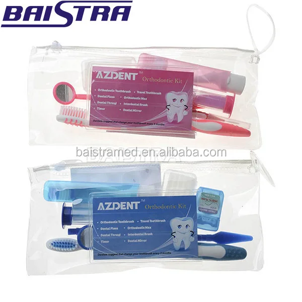 Dental Orthodontic Teeth Cleaning Kit 8 In 1/orthodontic Oral Care Kit