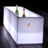 Plastic Multi-function Square Long illuminated glow LED ice bucket flower pot locker stool for Event Decoration