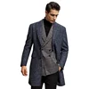 Classic 70% wool Long windbreaker jacket winter long coat men slim cashmere business coat pants formal overcoat