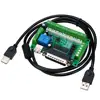 5 Axis CNC Interface Adapter Breakout Board For Mach3 with USB Cable