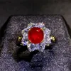 gem jewelry factory 18k gold South Africa real diamond Mozambique 1.5ct natural unheated pigeon blood ruby ring for women