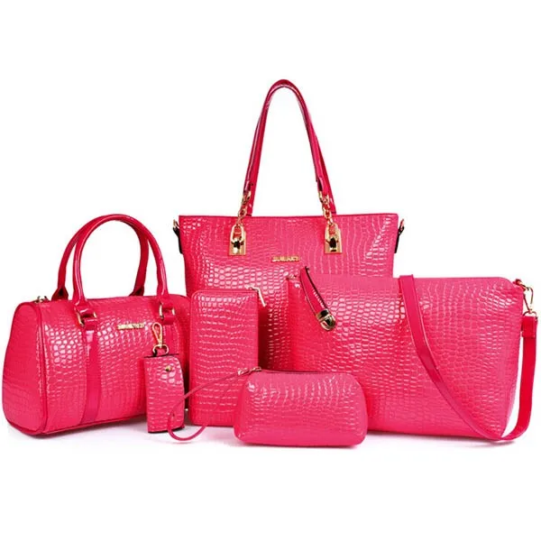Shopping Promotion Ladies Handbag Set Handbag Sets 6 Pieces Buy