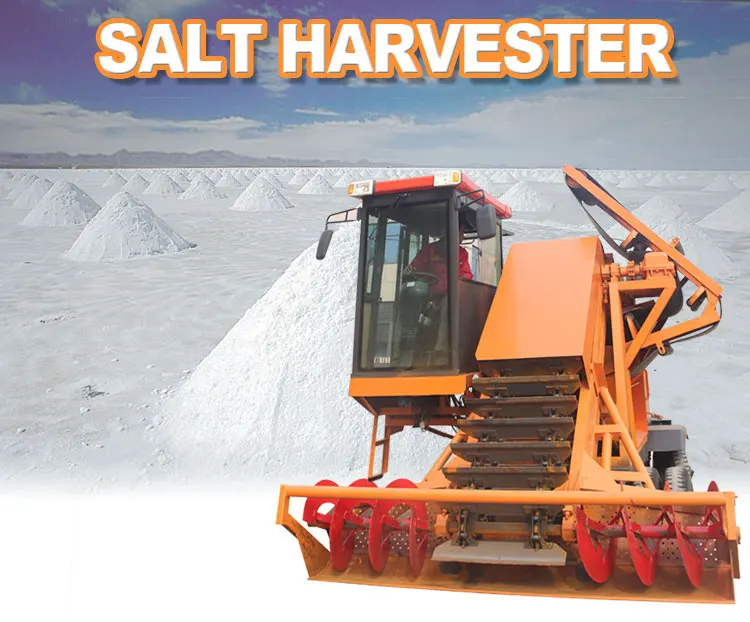 Shuliy Big Sea Salt Crushing And Harvesting Machine Sea Salt Combine