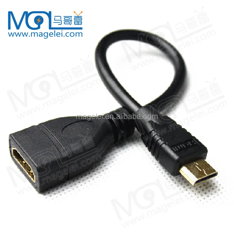 High Quality 15CM Mini HDMI Male To HDMI Female Extension Adapter cable - ANKUX.COM