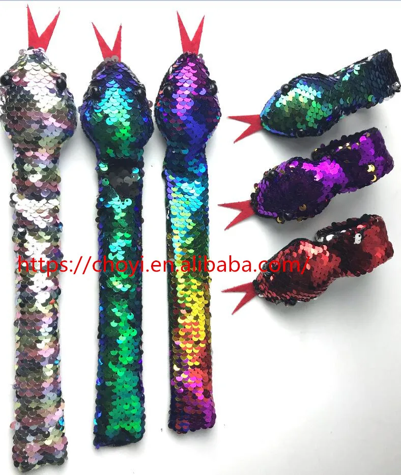 reversible sequin snake