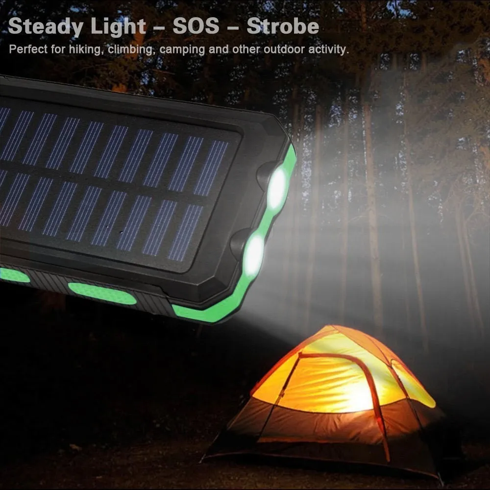 Factory supply high power dual usb ports solar power bank 10000mAh - ANKUX.COM