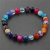 8mm Colorful Agate Girls Latest Indian Fancy Stone Bangles
