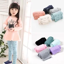2015 new arrive Candy color dot girls leggings Toddler classic Leggings 2-13Y children trousers baby kids leggings girl pants