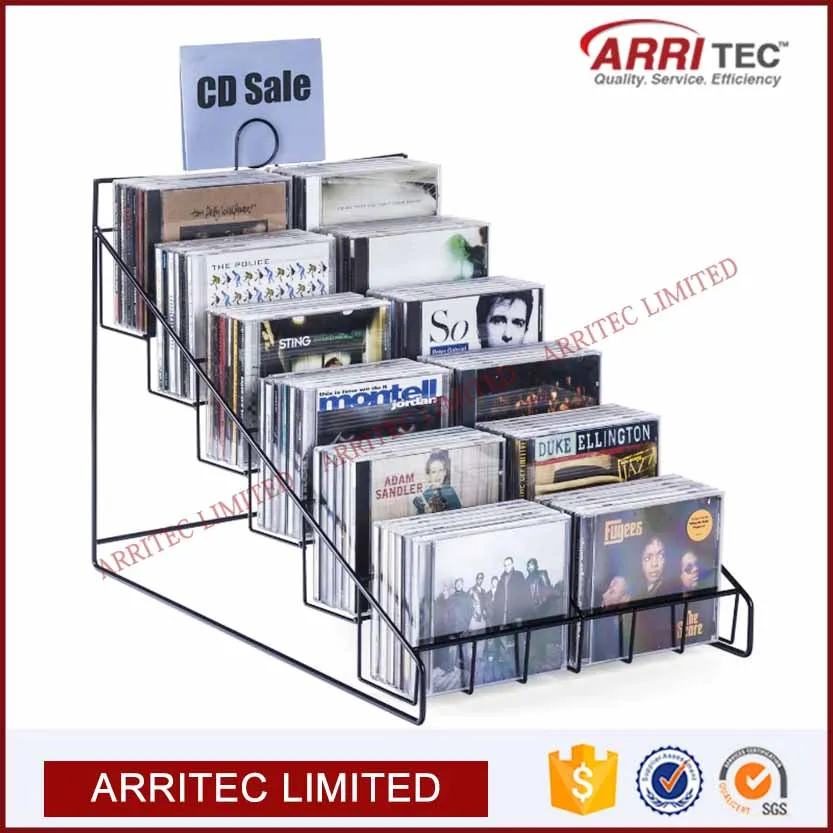 Tabletop Cd/dvd Metal Wire Display Rack Stand Buy Tabletop Cd/dvd