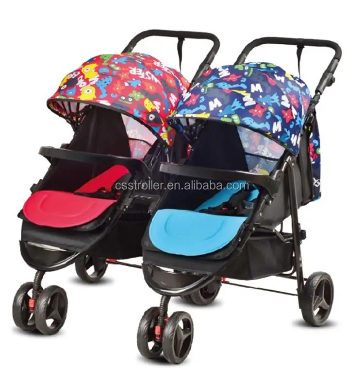 poussette poupee jumeaux