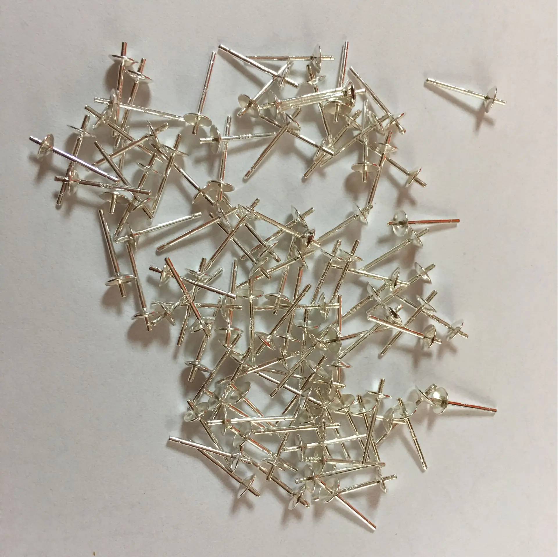 3mm 925 Sterling Silver Pearl Earring Pins Accessories For Diy Buy