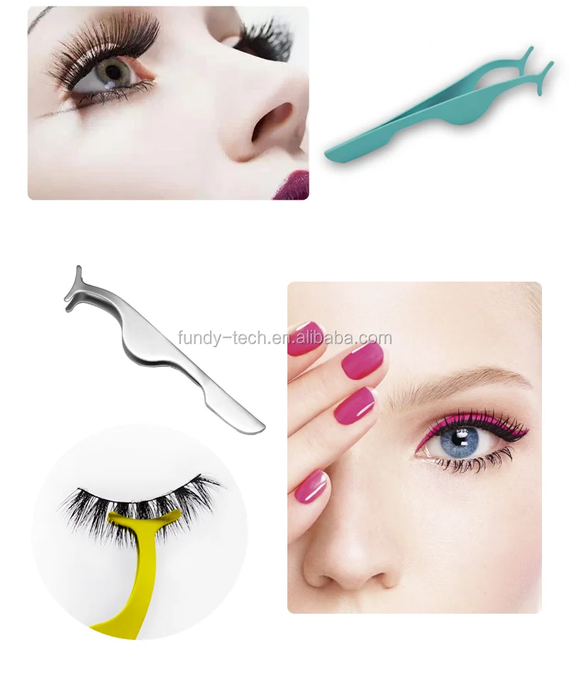 Eyelash Tweezers,Professional Eyebrow Lashes Tweezer Stainless Steel Applicators Buy Eyelash