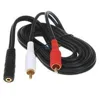 Choseal Q-374 3.5mm female to AV RCA Audio Adapter Cable for iPod / MP3 / MP4 cable 1.5m