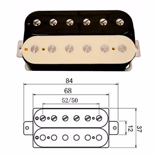 12 x adjustable Vintage 60s Alnico V Humbucker Pick Up Set Humbucker Set