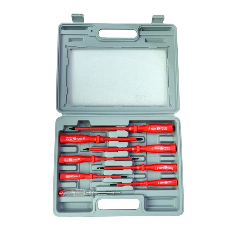 7 Pcs Insulated Screwdriver And Mains Tester Screwdriver Set 1000v ...