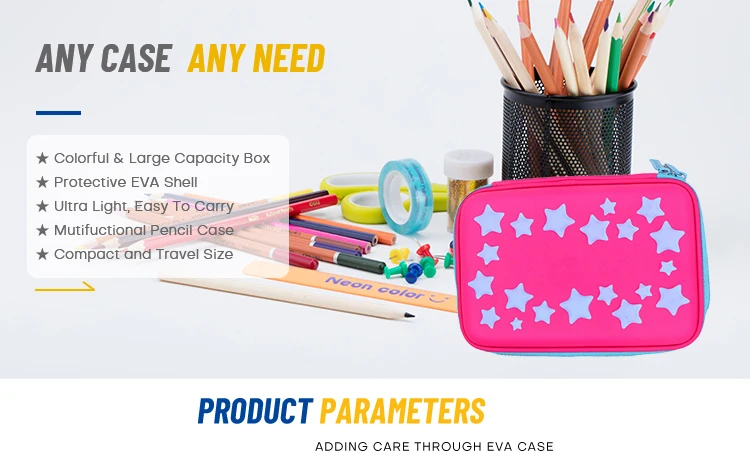 comfortable cute colourful eva pencil case
