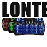 Mini Handheld Backlight Keyboard 2.4G Wirel English/Spanish/Russian/German Toucad Keyboards for Laptop PC TV