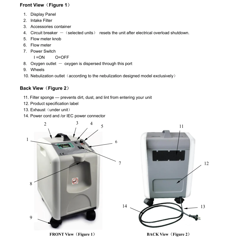 hospital equipment and machines - 10 Liter portable oxygen concentrator with lowest price