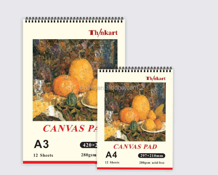 Best Selling A3 Size Canvas Paper With Spiral For Artist Buy Canvas