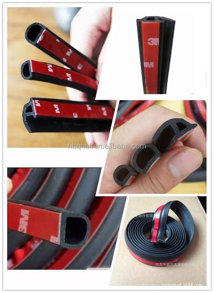 Epdm Rubber Profiles/foam Self-adhesive Rubber Seal Strip/3m D P B Z ...