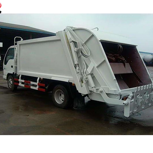5cbm izusu garbage collector compact trash refuse truck, waste