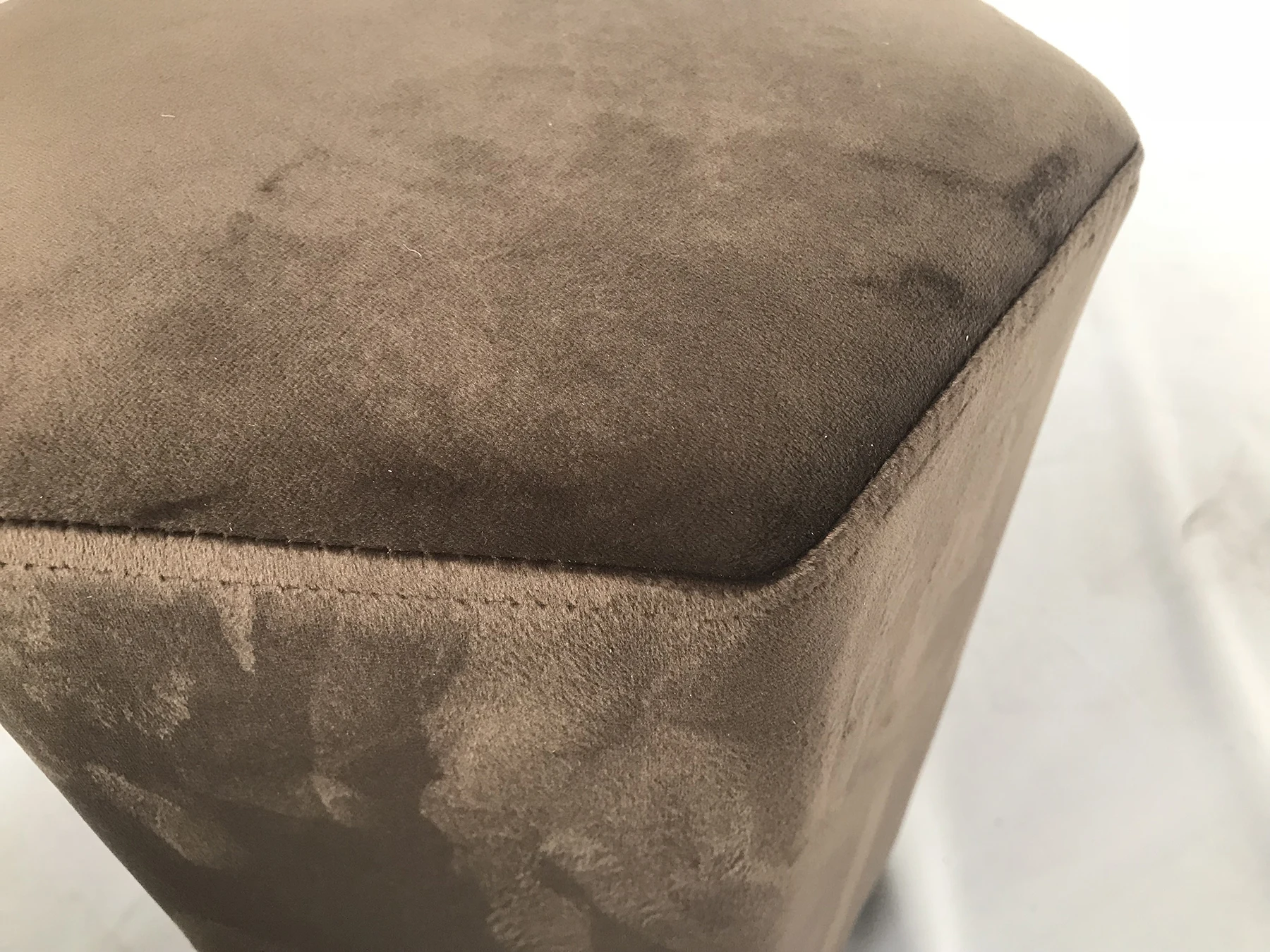 amazing quality hexagonal velvet ottoman fabric coffee footstool