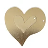 Aluminium Alloy Double Heart Shaped Earring Pendant for necklace