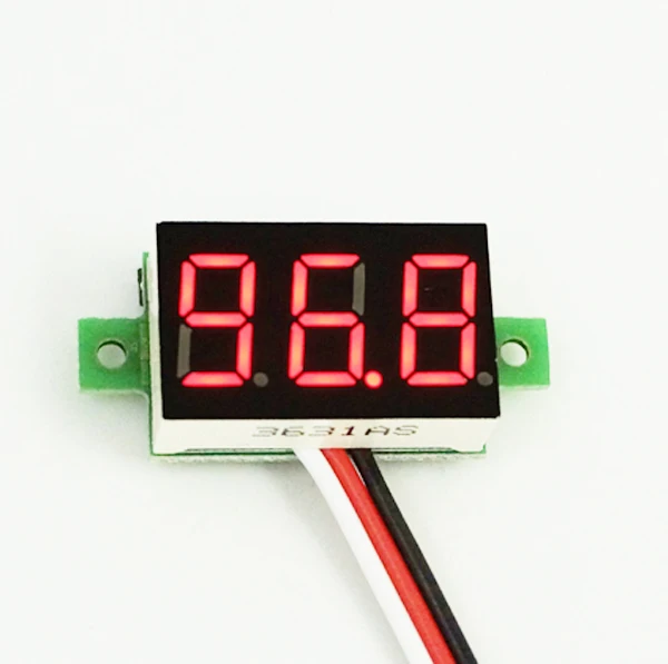 Mit rotem LED-Display mit 4 Ziffern 0-20 V DC Digital Panel-Meter Voltmeter