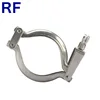 RF Sanitary Stainless Steel 304 316L Double Pin Heavy Duty Clamp for pipe fitting