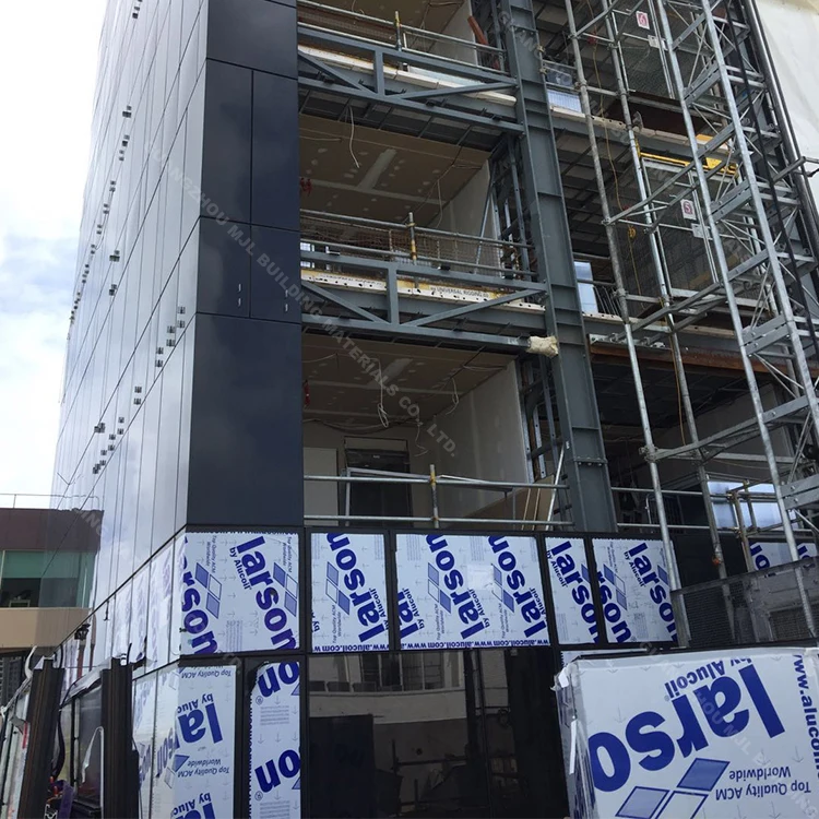 Building exterior facade reflective glass Invisible aluminum curtain wall