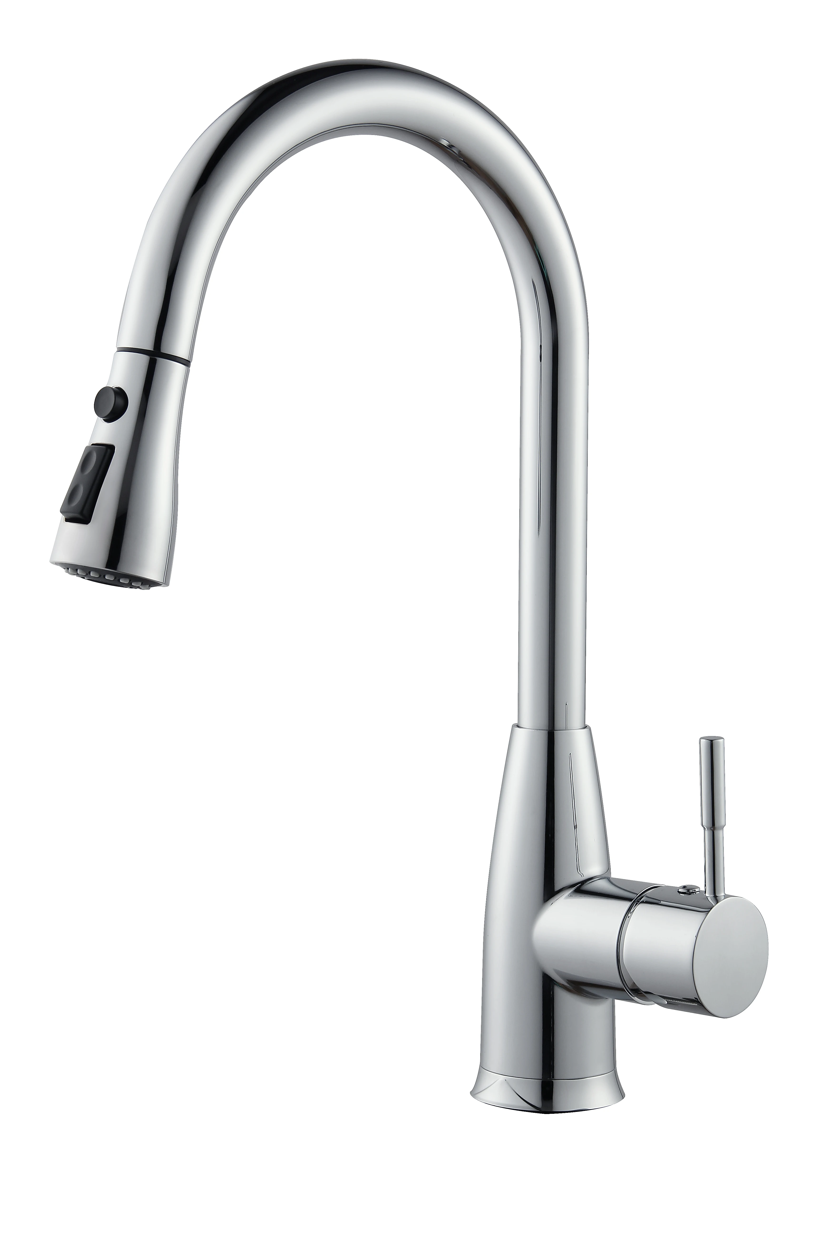 Single-Handle Kitchen Pull-Down Faucet with Magnetic Docking Spray Head, Chrome