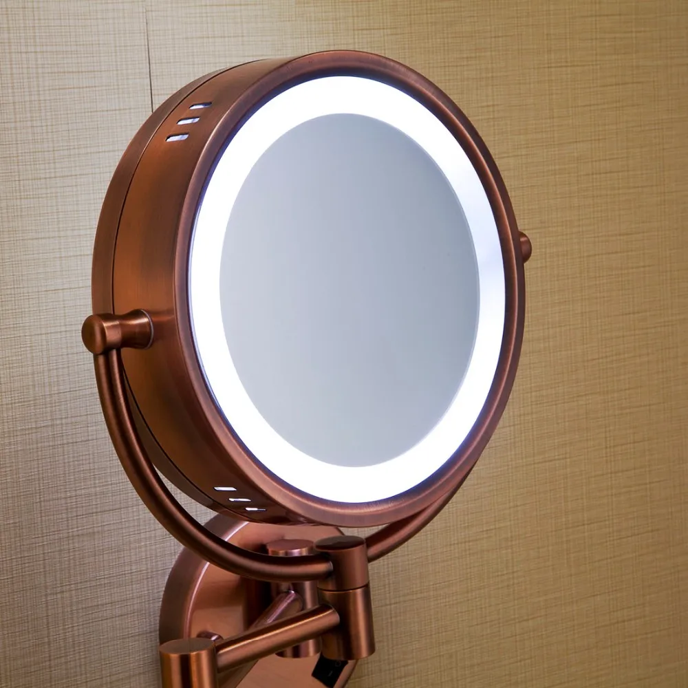modern retractable mirror rose gold beauty salon wall mirrors