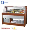 Refrigerated serve over/ chiller display counter/ salad bar deli fridge for restaurant