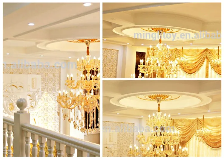 Custom Made Rounded Pu Foam Ceiling Medallions Buy Foam Ceiling