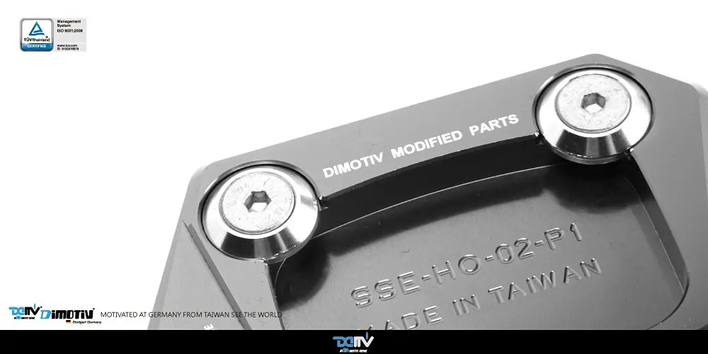 Dimotiv Side Stand Enlarger for HONDA NC700S, NC700X, NC700D INTEGRA , CB400 , CB650F , CBR250R, CBR300R, CBR500R , CBR500R , CBR600F ,CBR600F ,NM-4 , NC750S ,CB250F, CB500F/X ,CBR650F (TITANIUM)